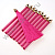 Кисточки для штор с фурнитурой 9 см 600 нитей 10 шт фуксия 4