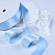 1"(25mm)Double Face Satin Ribbon 308 двухсторонняя сатиновая лента 10 ярдов голубая