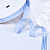 3/8"(9mm)Gingham Ribbon A062 лента тканевая мелкая клетка 10 ярдов голубая