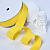 1"(25mm)Polyester Suede Ribbon 645 лента из полиэстеровой замши 19 ярдов жёлтая