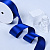 1 1/2"(38mm)Single Face Satin Ribbon 329 односторонняя сатиновая лента 10 ярдов синяя