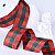 1-1/2"(38mm)Gingham Ribbon A401 лента тканевая в крупную клетку 10 ярдов красно-зелёная