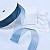 1"(25mm)Organza  Ribbon 3055 лента органза перламутровая 70 ярдов бирюзовая