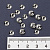 Шапочки для бусин родиевое покрытие 8 мм 100 шт серебро