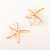 Подвеска родиевое покрытие золото морская звезда 35 мм 2 шт Korea 