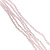 Бусины на леске стеклянные матовые граненые 4 мм 110 шт розовые 212
